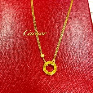 Cartier 18k yellow gold Love necklace